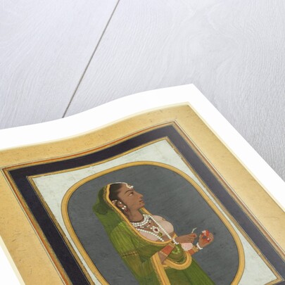 Court lady pouring wine, c. 1760 by Muhammad Rizavi Hindi (attributed to)