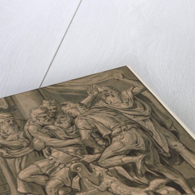 David Playing the Harp before Saul, 1555 by Frans Floris