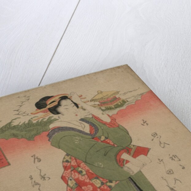 Descending Geese at Katata…, 1810s by Eizan Kikugawa