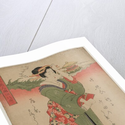 Descending Geese at Katata…, 1810s by Eizan Kikugawa