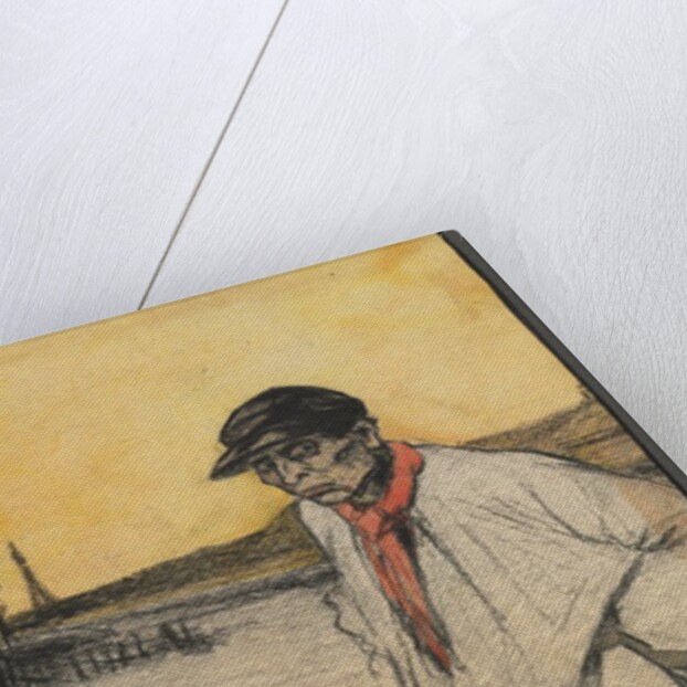 Design for a Book Illustration, Standing Male Figure, after 1901 by George Dupuis