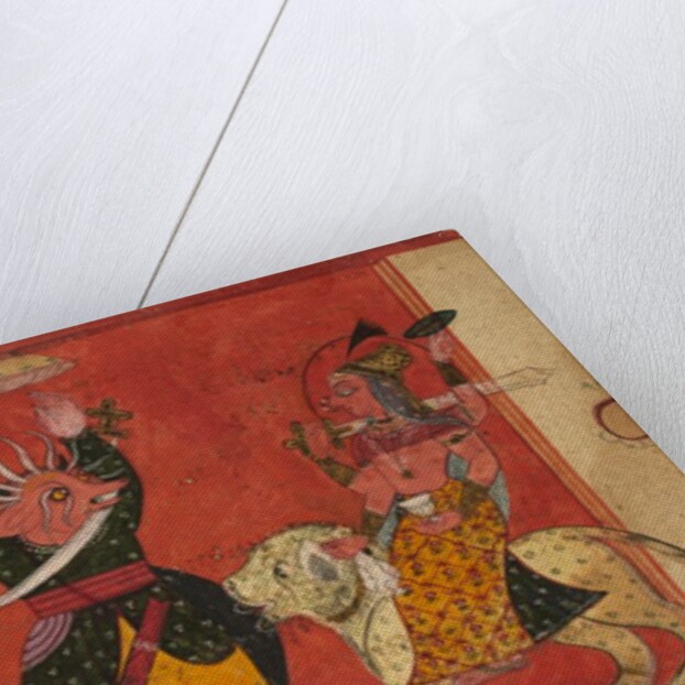 Devi Attacking a Demon, c. 1630 by Unknown