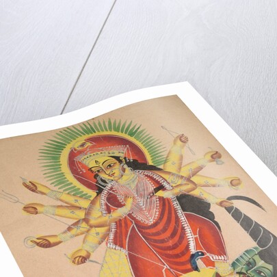 Durga Killing the Demon Mahisha, 1800s by Unknown
