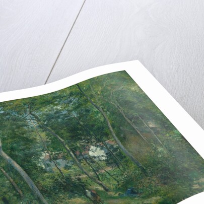 Edge of the Woods Near LHermitage, Pontoise, 1879 by Camille Pissarro