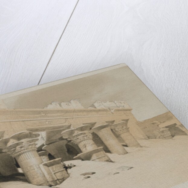 Egypt and Nubia Volume I: Portico of the Temple Edfou, Upper Egypt, 1846 by Louis Haghe