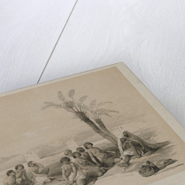 Egypt and Nubia, Volume I: Abyssinian Slaves Resting at Korti-Nubia, 1847 by Louis Haghe