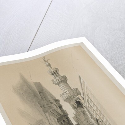 Egypt and Nubia, Volume III: The Minaret of the Mosque El Rhamree, 1848 by Louis Haghe