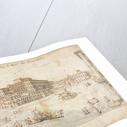 Eighteen Views of Rome: The Piazza Barberini…, 1665 by Lievin Cruyl