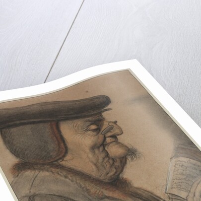Elderly Man Reading a Book, first half 1600s by Nicolas Lagneau