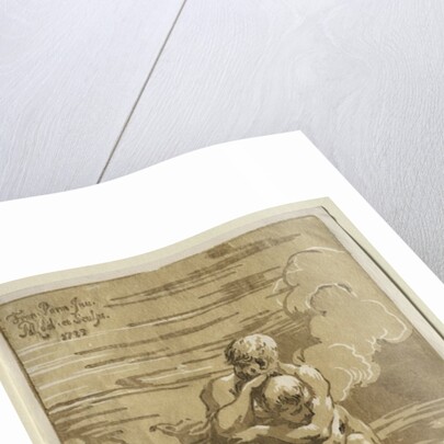 Eneas Carrying Anchises, his Father, from the Burning of Troy, 1723 by Antonio Maria I Zanetti