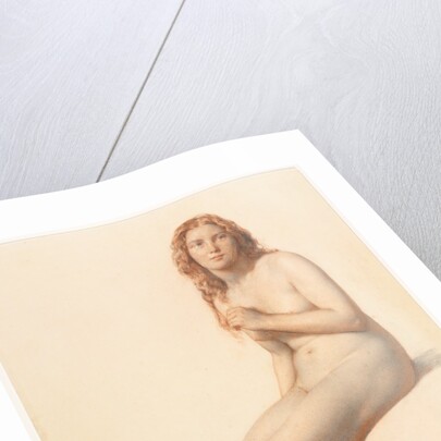 Female Nude, Seated, Three Quarter View from Front, 1859 by William Mulready