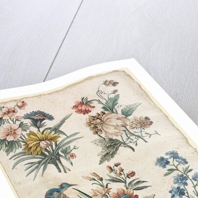 Floral Designs with a Blue Bird, c. 1773/74 by Giacomo Cavenezia