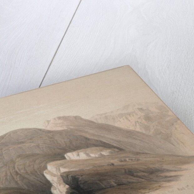 Gebil Hor. Mount Hor, from the Cliffs Encircling Petra, 1839 by David Roberts