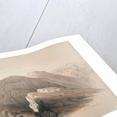 Gebil Hor. Mount Hor, from the Cliffs Encircling Petra, 1839 by David Roberts