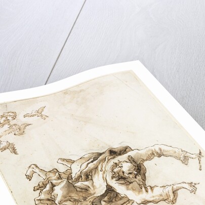 God the Father with Angels and Cherubs, 1758 or after by Giovanni Domenico Tiepolo
