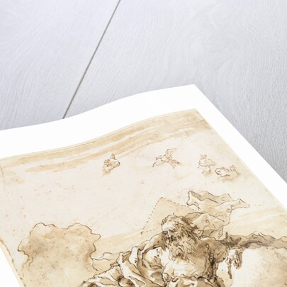 God the Father with Symbol of the Trinity, 1758 or after by Giovanni Domenico Tiepolo