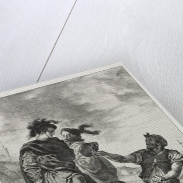 Hamlet: Hamlet and Horatio with the Grave Diggers, 1843 by Eugène Delacroix