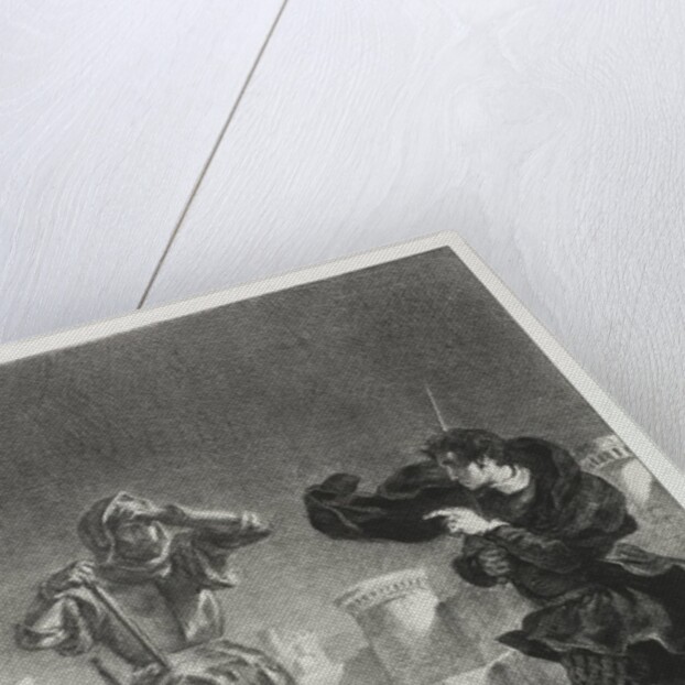 Hamlet: The Phantom on the Terrace, 1843 by Eugène Delacroix