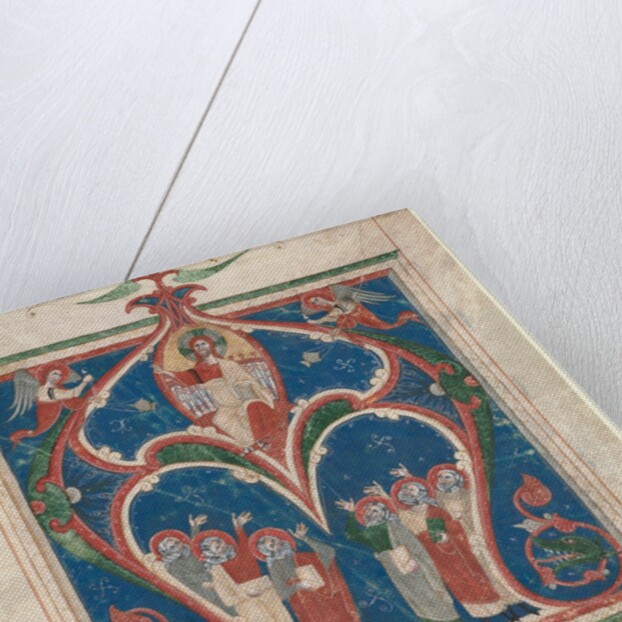 Historiated Initial Excised from an Antiphonary: Christ in Majesty with Prophets, c. 1280-1300 by Unknown