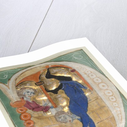 Historiated Initial Excised from a Bible, 1200s by Unknown