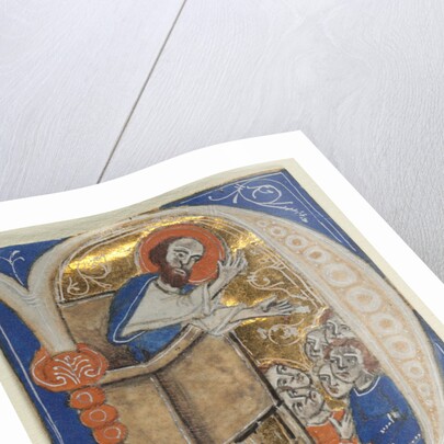 Historiated Initial Excised from a Bible, 1200s by Unknown