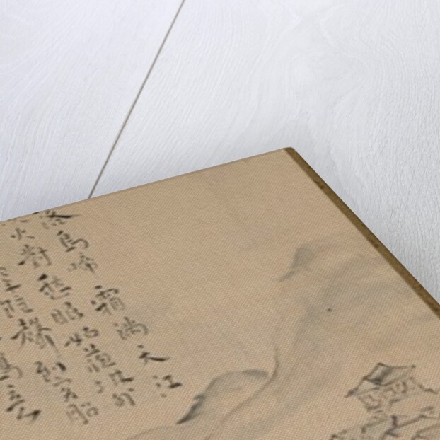 Illustration of Zhang Qi's Poem on the Cold Mountain Temple, 18th century by Ike Taiga