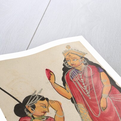 Kalaketu Receiving a Boon from the Goddess Chandi, 1800s by Unknown