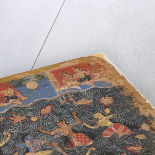 Krishna sporting with the gopis in the Jumna River, from a Bhagavata Purana, c. 1525-50 by (probably)