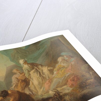 Laban Searching for His Stolen Gods, 1753 by Augustin de Saint-Aubin