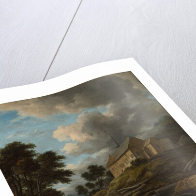 Landscape with a Church by a Torrent, c. 1670 by Jacob van Ruisdael
