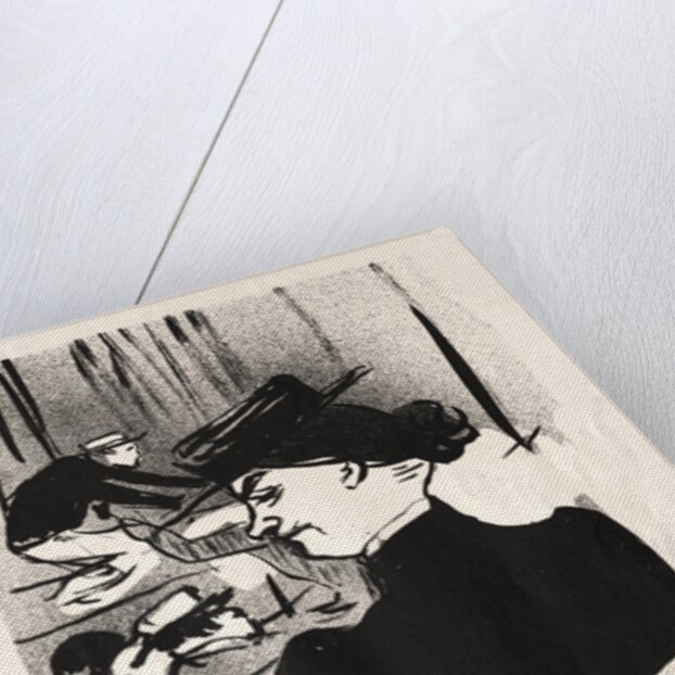 Le Café-concert: Une Spectatrice, 1893 by Henri de Toulouse-Lautrec