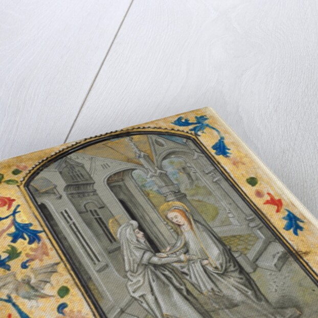 Leaf from a Book of Hours: Annunciation to the Shepherds, c. 1470-1480 by Guillaume Vrelant