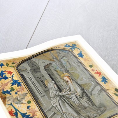 Leaf from a Book of Hours: Annunciation to the Shepherds, c. 1470-1480 by Guillaume Vrelant