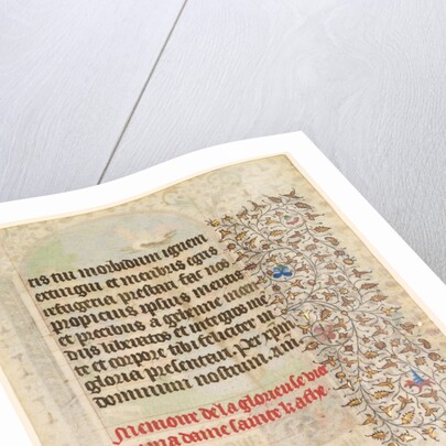 Leaf from a Book of Hours: Text, c. 1415 by Boucicaut Master