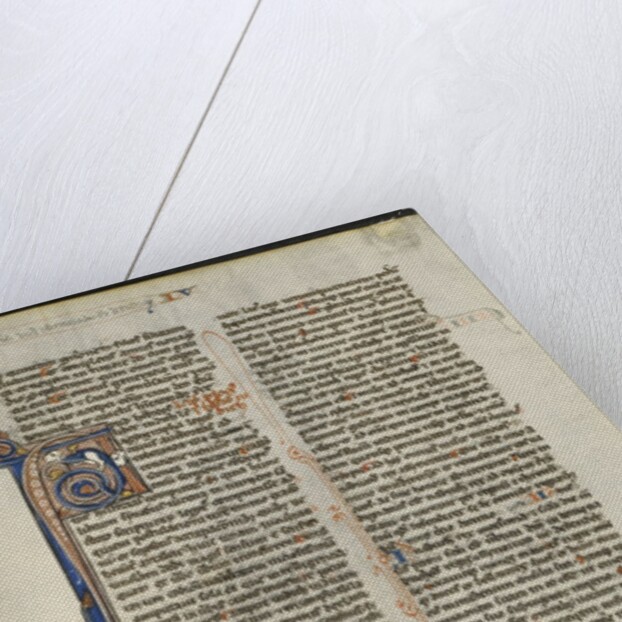 Leaf from a Latin Bible: Initial A and Initial A: Judith Beheading Holofernes, c. 1230-1240 by Leber Group (circle or workshop of)