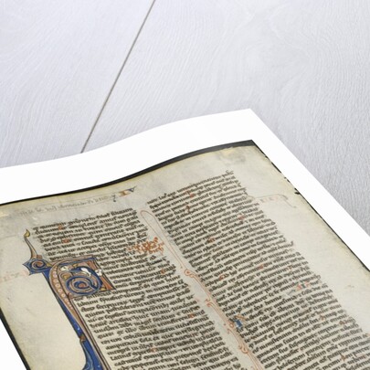 Leaf from a Latin Bible: Initial A and Initial A: Judith Beheading Holofernes, c. 1230-1240 by Leber Group (circle or workshop of)