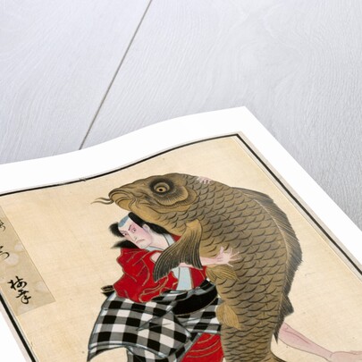 Leaf from Album of Actor Portraits, c. 1790-1810 by Shorakusai