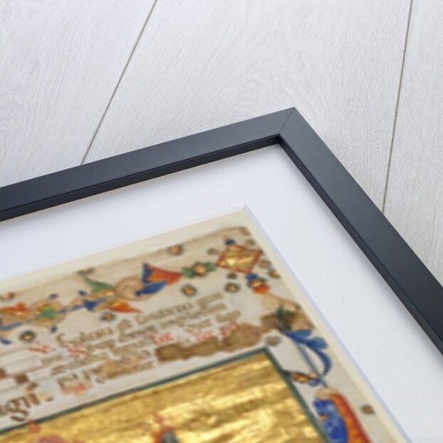 Leaf from an Antiphonary: Coronation of the Virgin, 1400s by Master of the Beffi Triptych (attributed to)