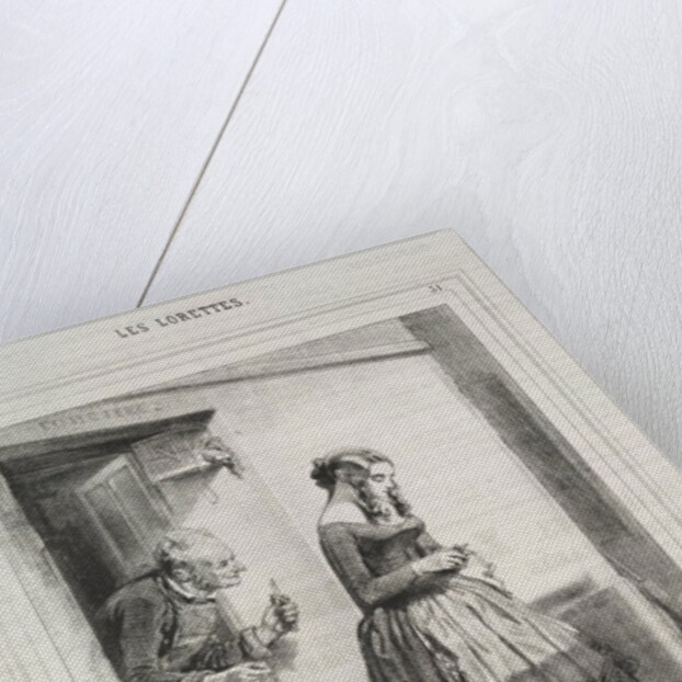 Les Lorettes, 1842 by Paul Gavarni
