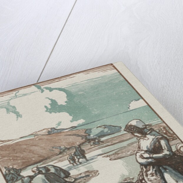 Les Pêcheuses de Pignons, Saint-Jean-de-Mont, 1903 by Auguste Louis Lepère