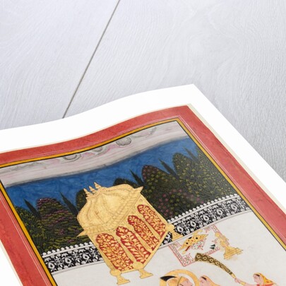 Maharana Ari Singh and his consort on a terrace, c. 1761 by Unknown