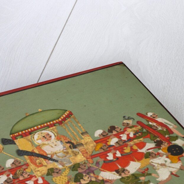 Maharao Chattar Sal of Kota in a Palanquin, c. 1760 by Unknown