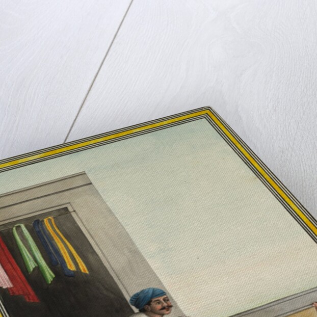 Man Dyeing Cloth, early 1830's by Unknown