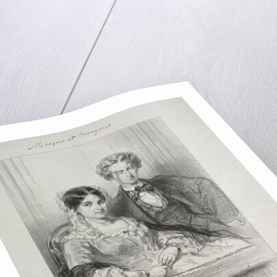 Masques et visages: Paric, par-la: Phèdre au Théâtre-Francais…, 1857-1858 by Paul Gavarni