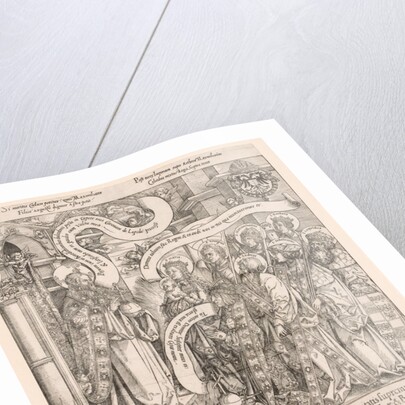 Maximilian Presented by His Patron Saints to the Almighty, 1519 by Hans Springinklee