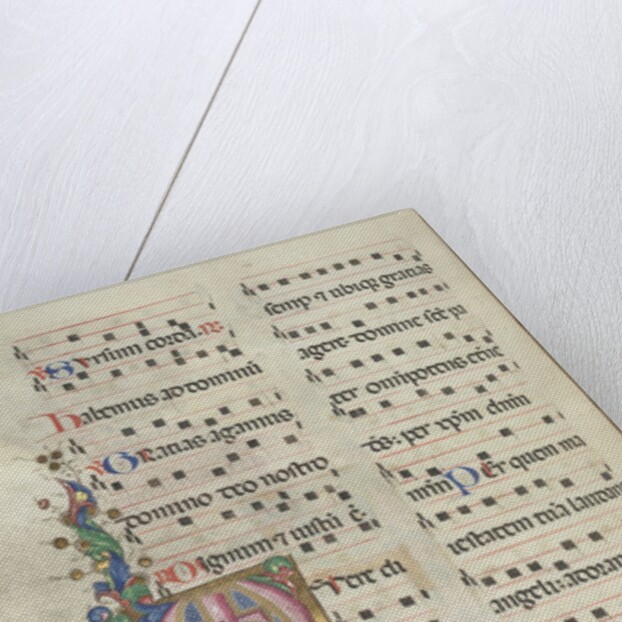 Missale: Fol. 183v: Cross, Foliage, 1469 by Bartolommeo Caporali
