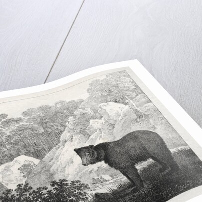 Mountainous Landscape with Bear in the Foreground by Maximilian Josef Wagenbauer
