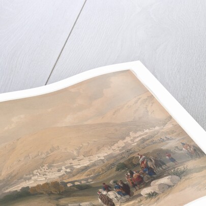 Nablus Ancient Shechem, 1839 by David Roberts