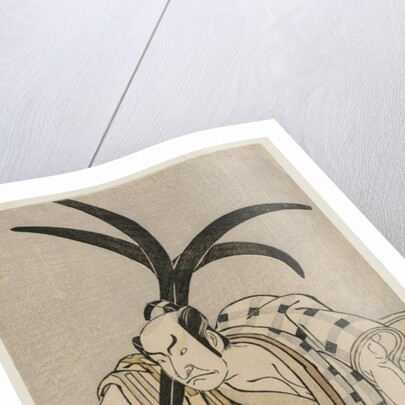 Nakamura Nakazo I as a Townsman Holding an Anchor, c. 1780 by Katsukawa Shunsho