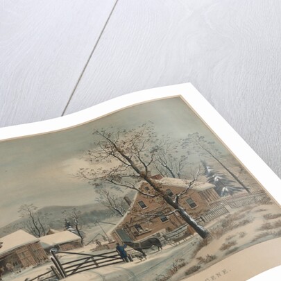 New England Winter Scene, 1861 by James Merritt Ives; Nathaniel Currier
